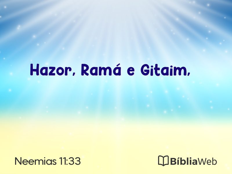 Neemias 11:33 em imagem para compartilhar