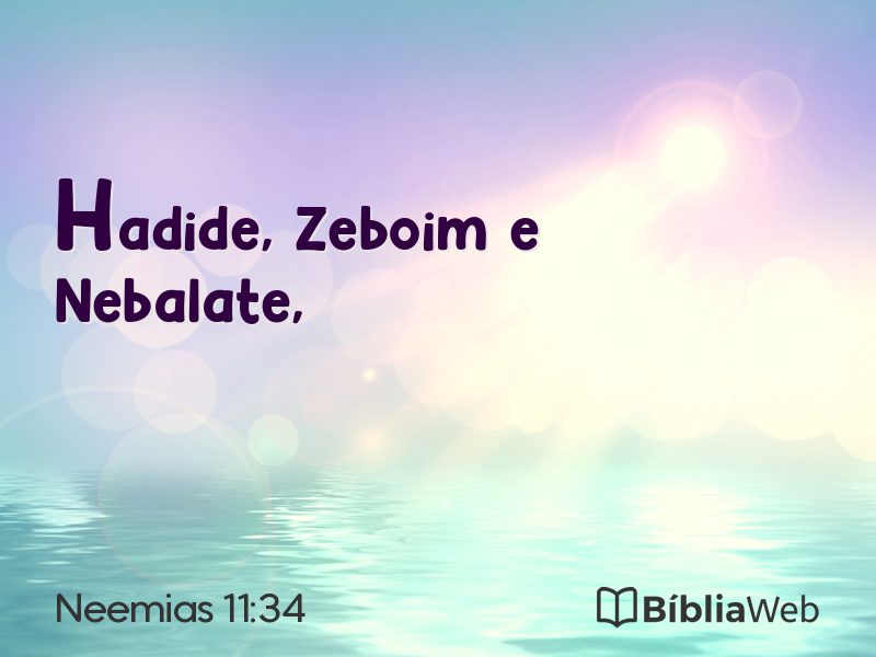 Neemias 11:34 em imagem para compartilhar
