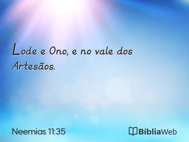 Neemias 11:35 em imagem para compartilhar