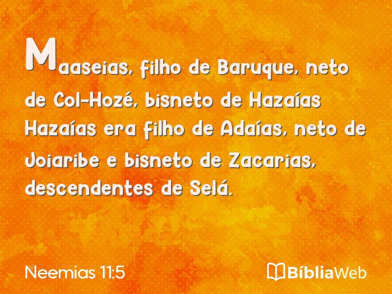 Neemias 11:5 em imagem para compartilhar
