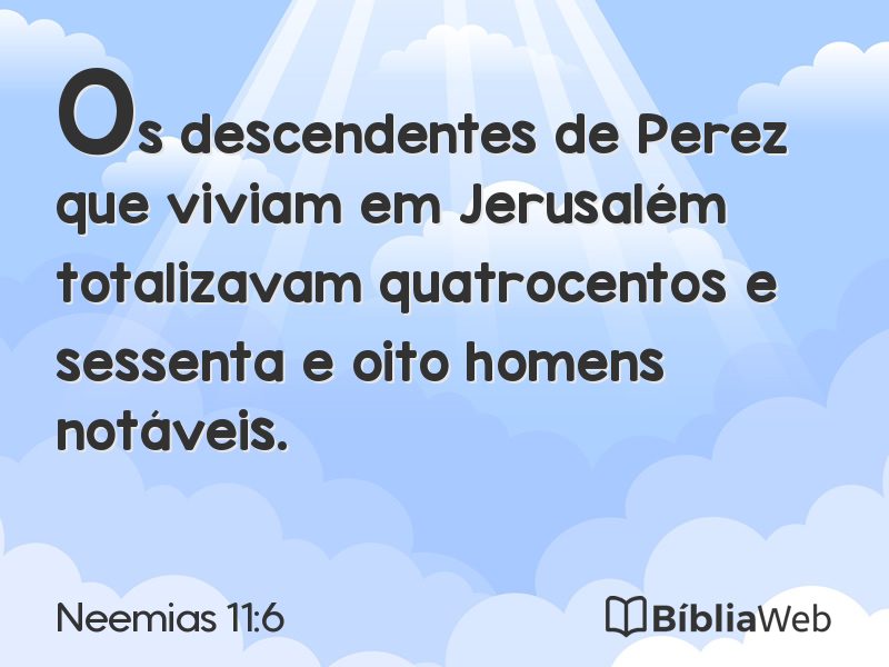 Neemias 11:6 em imagem para compartilhar