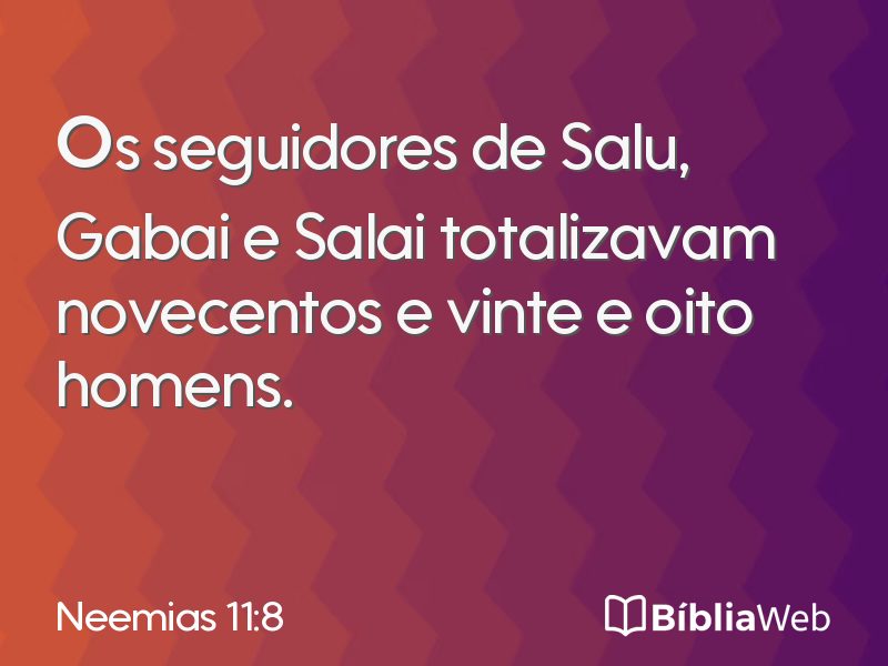 Neemias 11:8 em imagem para compartilhar