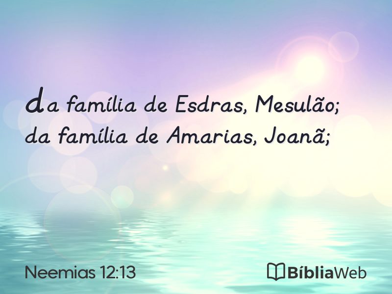 Neemias 12:13 em imagem para compartilhar