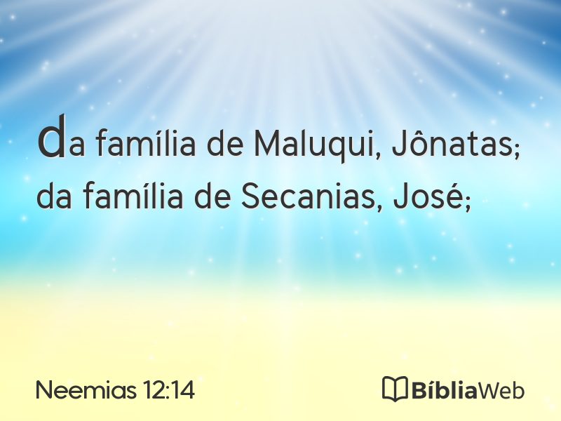Neemias 12:14 em imagem para compartilhar