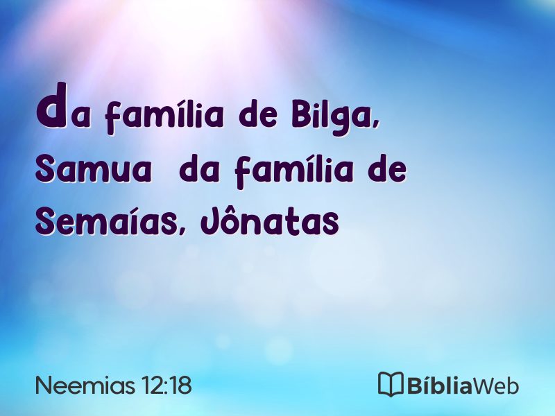 Neemias 12:18 em imagem para compartilhar
