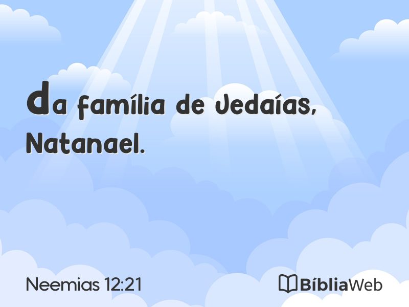 Neemias 12:21 em imagem para compartilhar