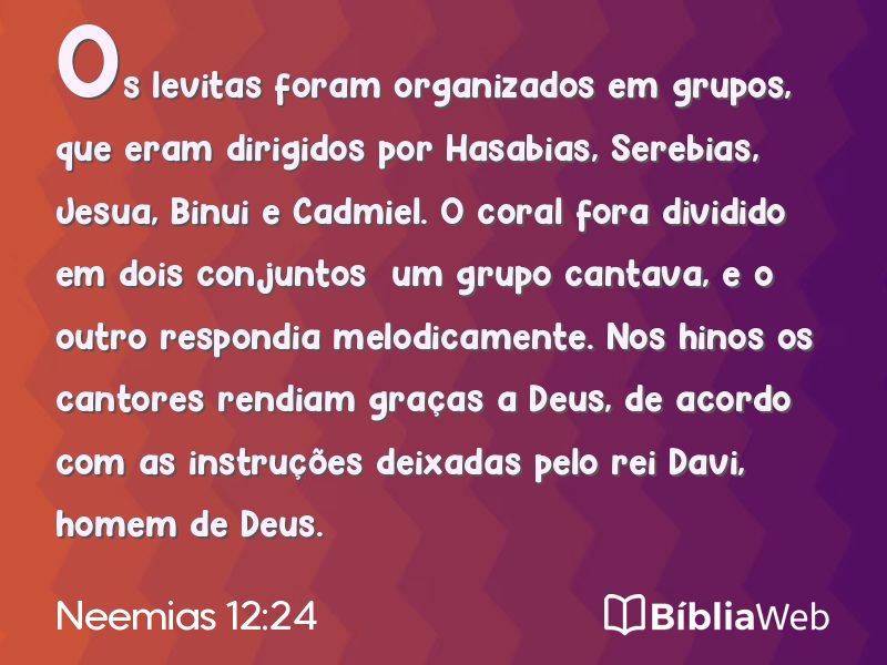Neemias 12:24 em imagem para compartilhar