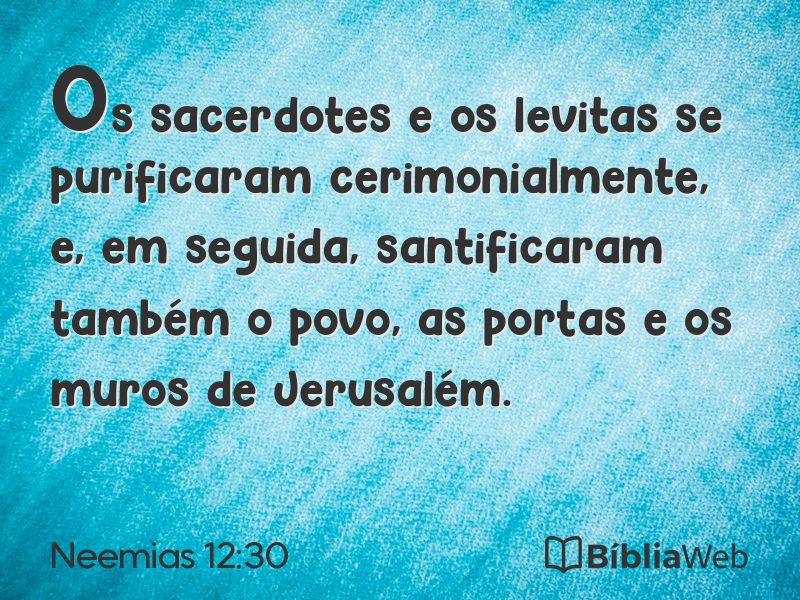Neemias 12:30 em imagem para compartilhar