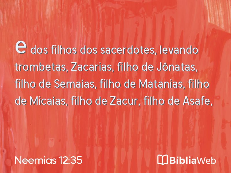 Neemias 12:35 em imagem para compartilhar