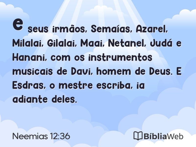 Neemias 12:36 em imagem para compartilhar