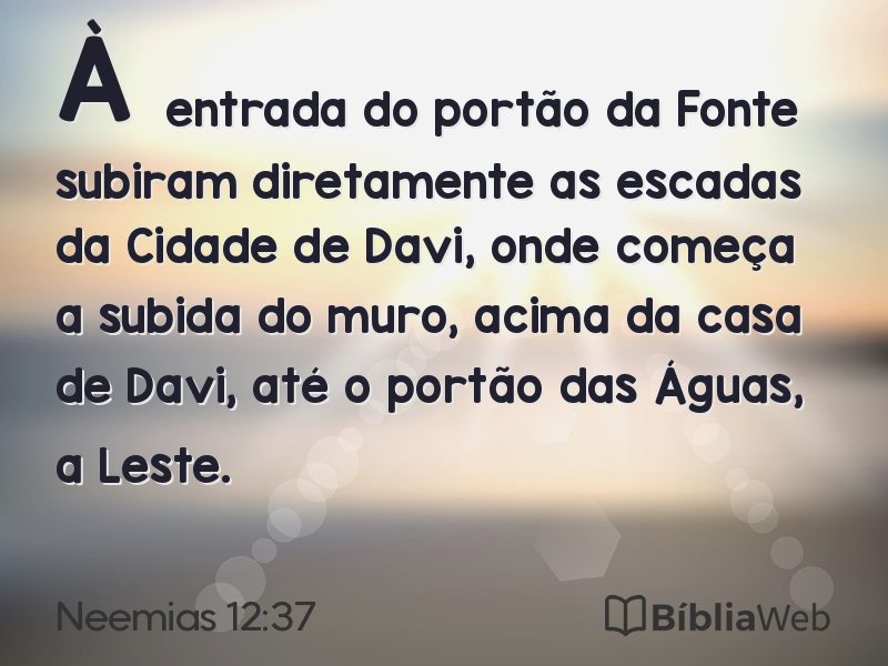 Neemias 12:37 em imagem para compartilhar