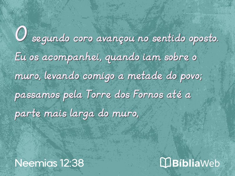 Neemias 12:38 em imagem para compartilhar