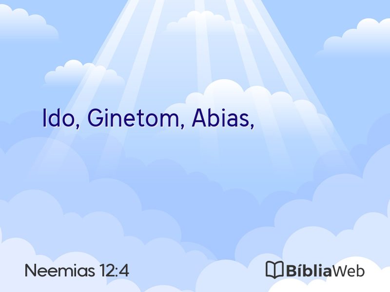 Neemias 12:4 em imagem para compartilhar