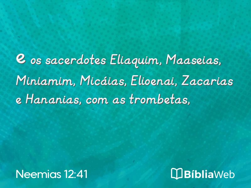 Neemias 12:41 em imagem para compartilhar