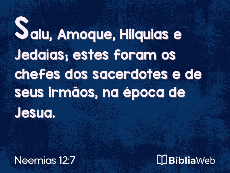 Neemias 12:7 em imagem para compartilhar