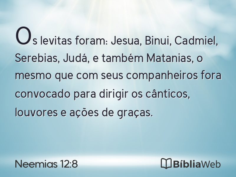 Neemias 12:8 em imagem para compartilhar