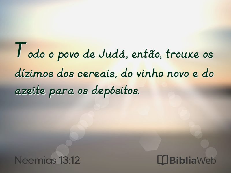 Neemias 13:12 em imagem para compartilhar