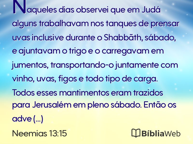 Neemias 13:15 em imagem para compartilhar