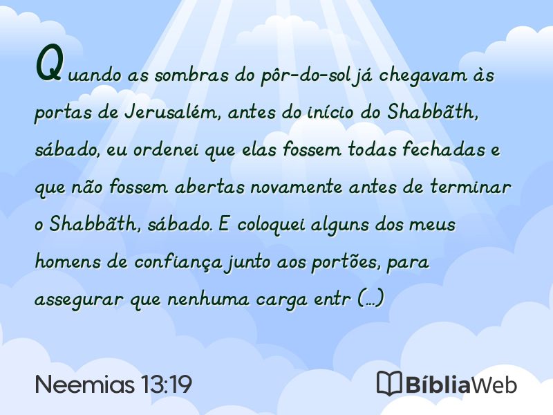 Neemias 13:19 em imagem para compartilhar