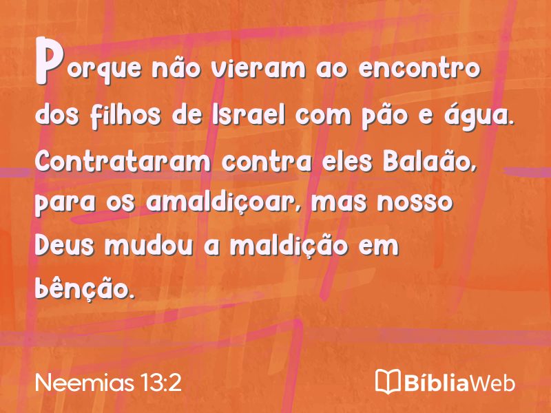 Neemias 13:2 em imagem para compartilhar