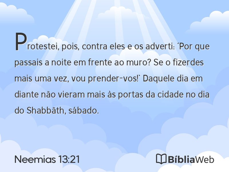 Neemias 13:21 em imagem para compartilhar