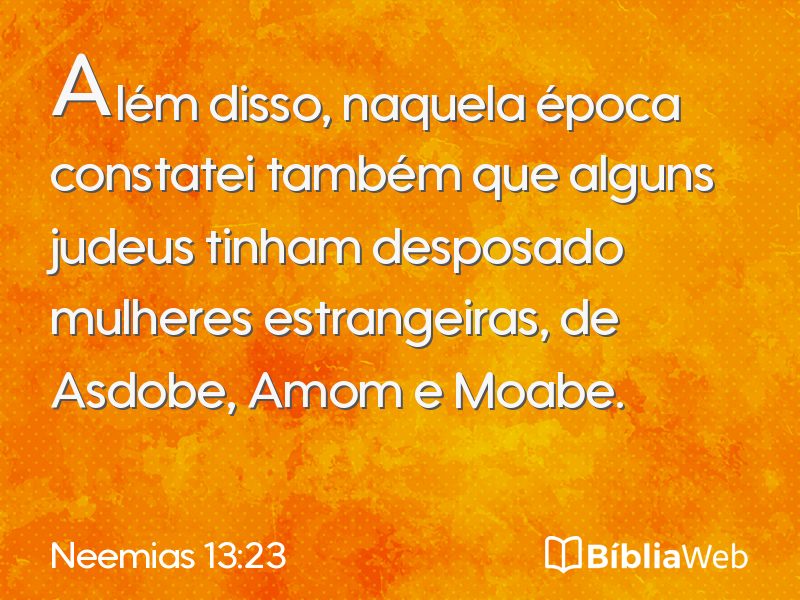 Neemias 13:23 em imagem para compartilhar