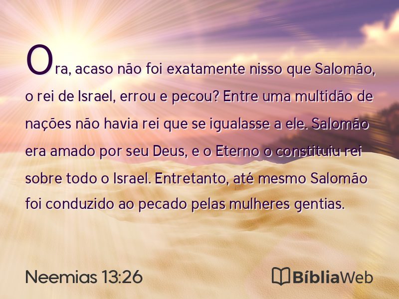 Neemias 13:26 em imagem para compartilhar