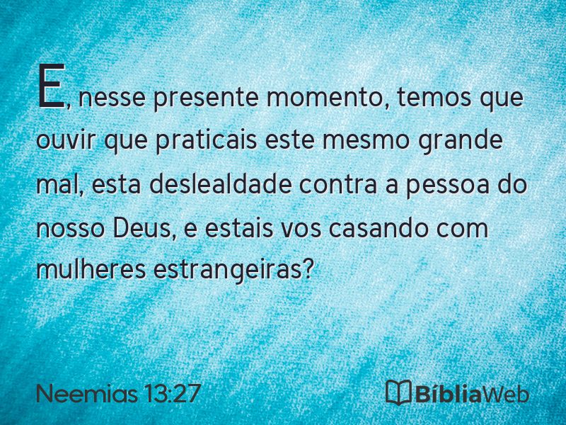 Neemias 13:27 em imagem para compartilhar