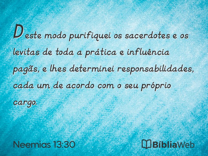 Neemias 13:30 em imagem para compartilhar