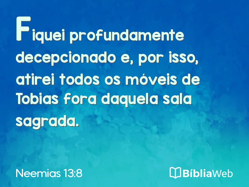 Neemias 13:8 em imagem para compartilhar