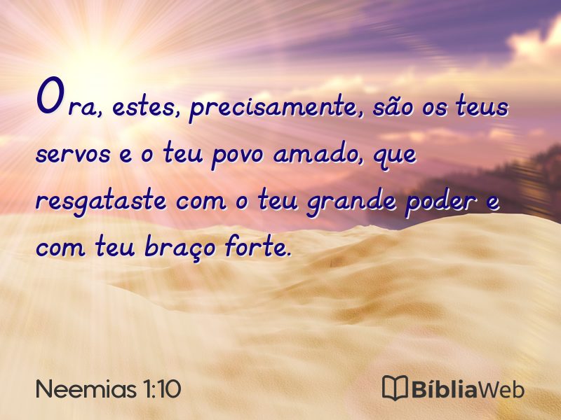 Neemias 1:10 em imagem para compartilhar