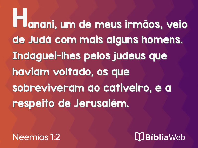 Neemias 1:2 em imagem para compartilhar