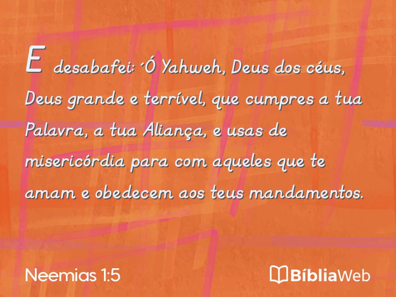 Neemias 1:5 em imagem para compartilhar