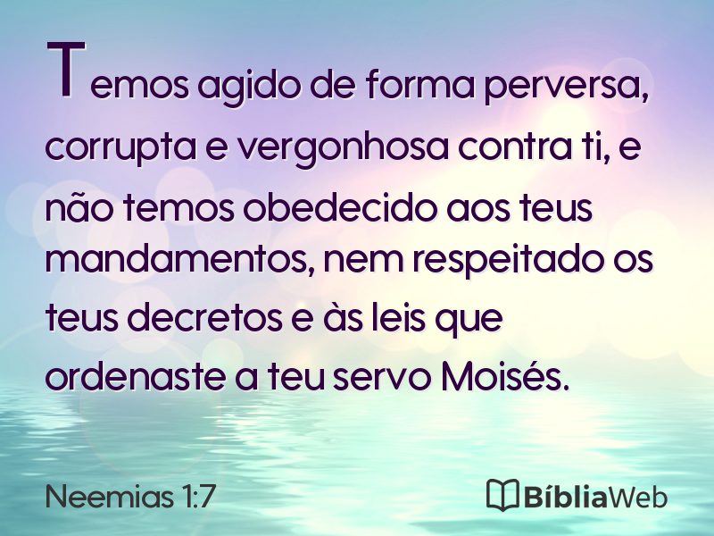 Neemias 1:7 em imagem para compartilhar