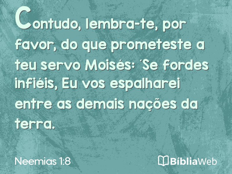 Neemias 1:8 em imagem para compartilhar
