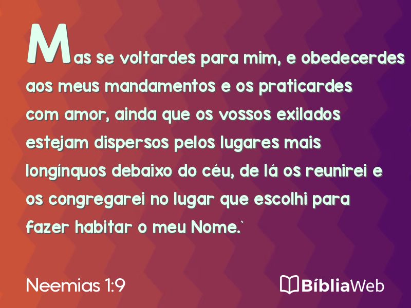 Neemias 1:9 em imagem para compartilhar