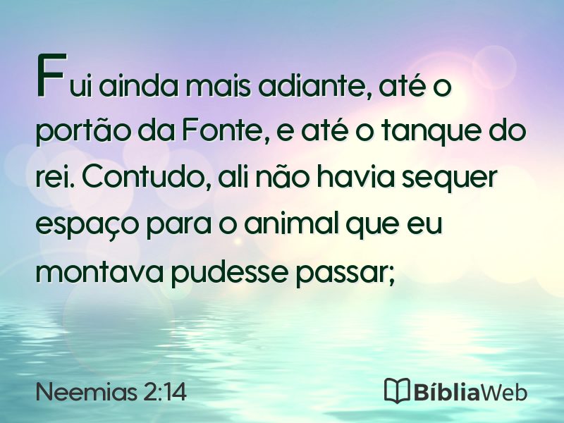 Neemias 2:14 em imagem para compartilhar