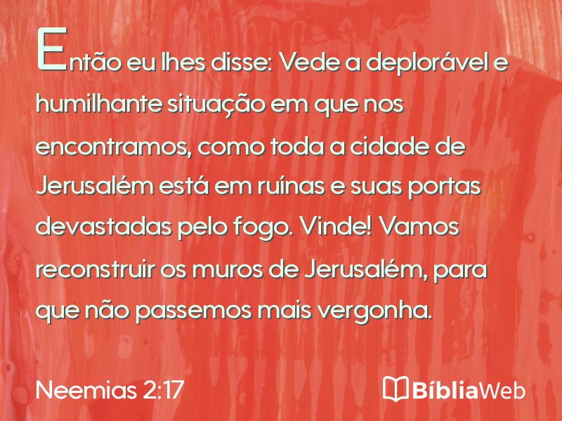 Neemias 2:17 em imagem para compartilhar