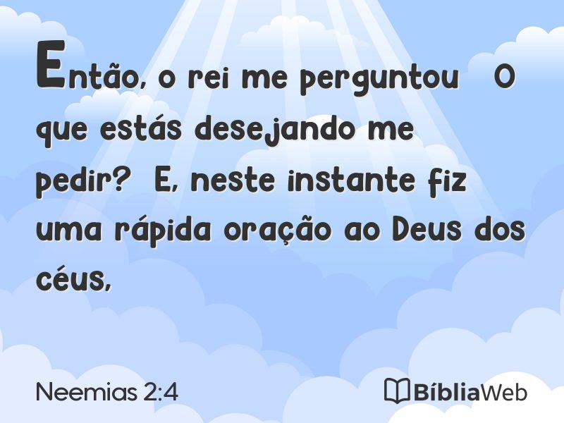 Neemias 2:4 em imagem para compartilhar
