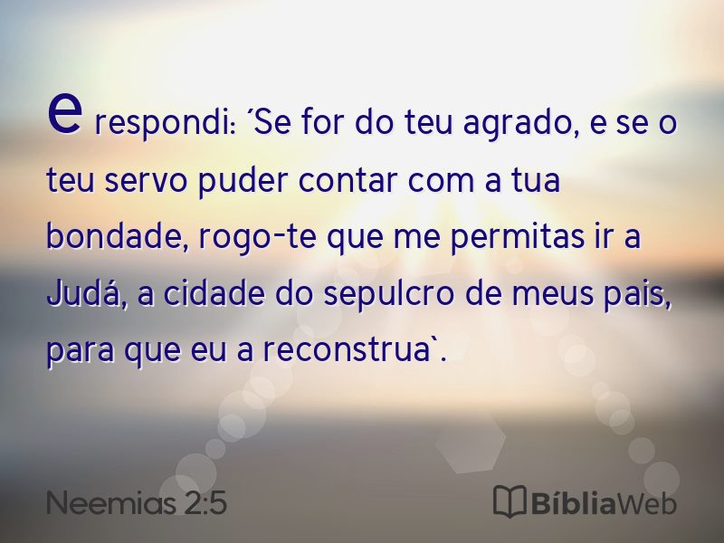 Neemias 2:5 em imagem para compartilhar