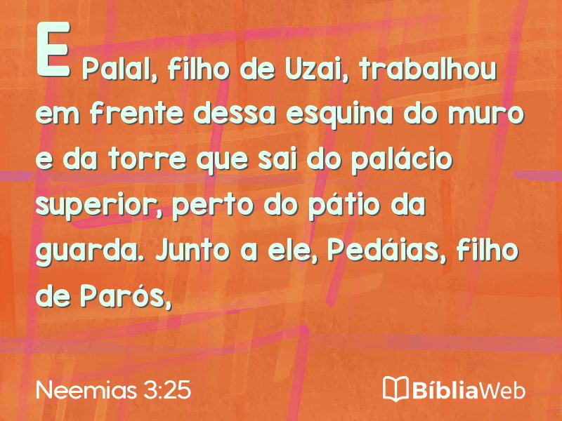 Neemias 3:25 em imagem para compartilhar