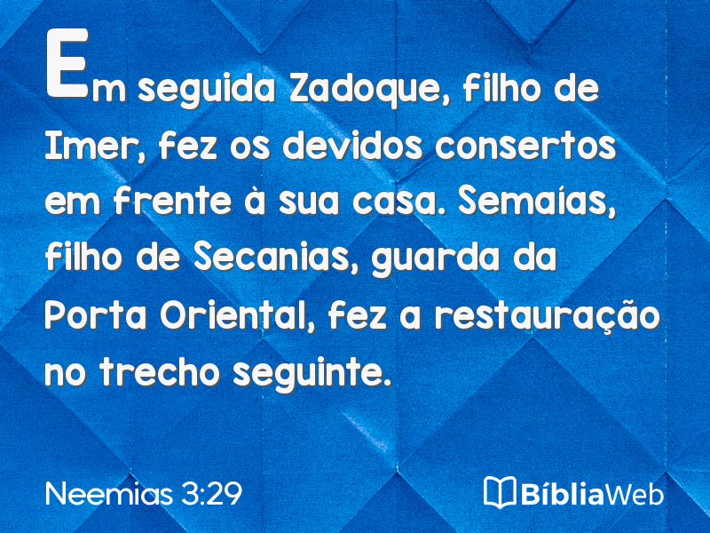 Neemias 3:29 em imagem para compartilhar