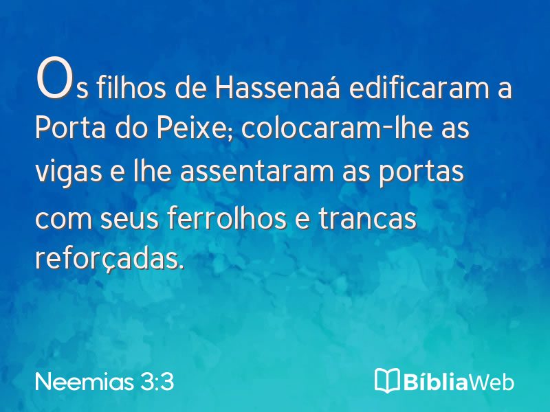 Neemias 3:3 em imagem para compartilhar