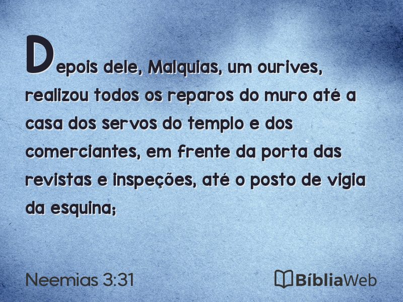 Neemias 3:31 em imagem para compartilhar
