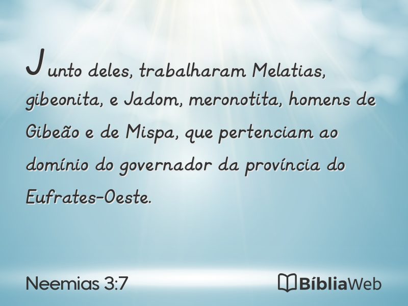 Neemias 3:7 em imagem para compartilhar