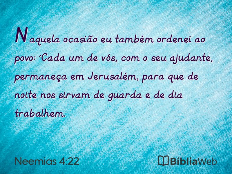 Neemias 4:22 em imagem para compartilhar