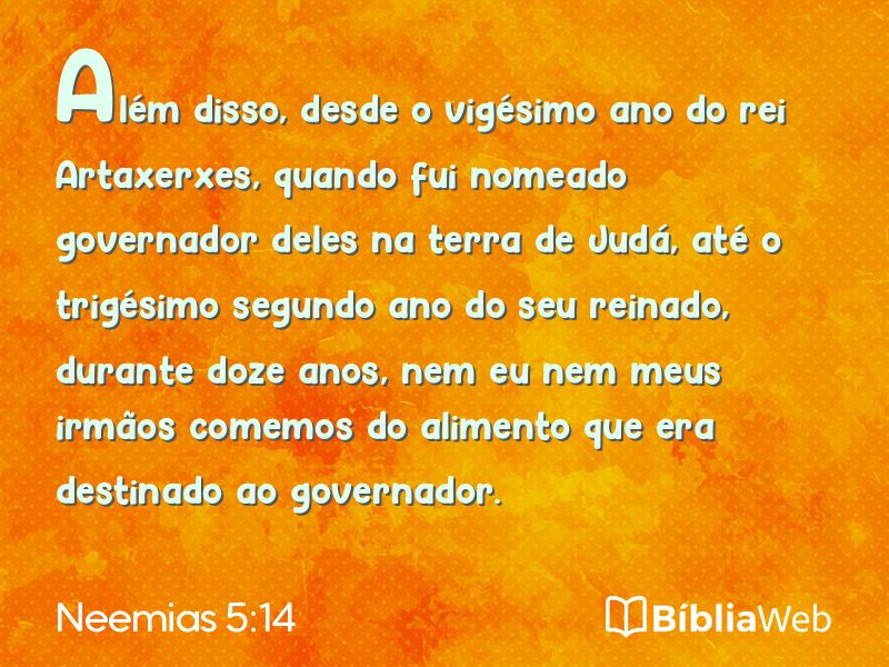 Neemias 5:14 em imagem para compartilhar