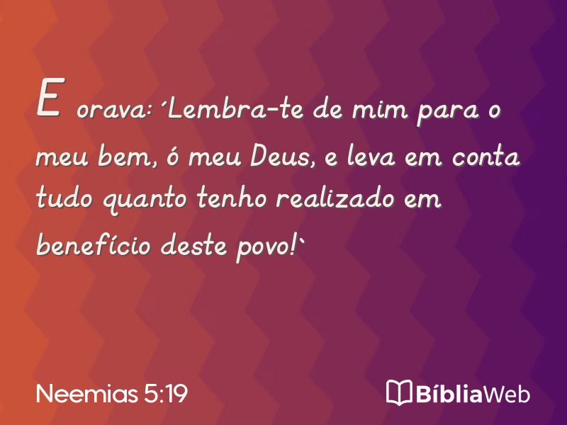 Neemias 5:19 em imagem para compartilhar