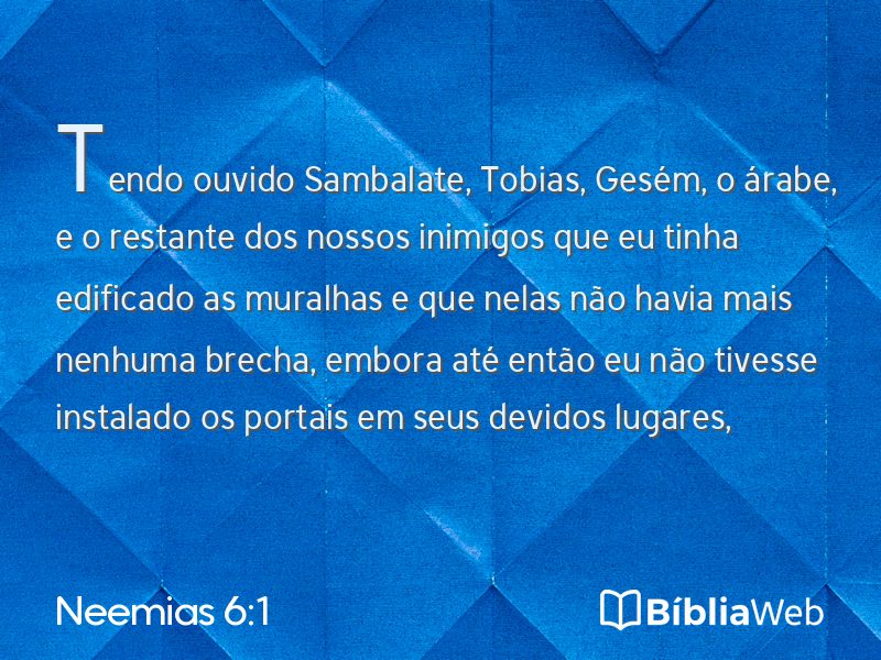 Neemias 6:1 em imagem para compartilhar