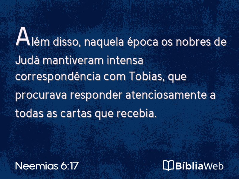 Neemias 6:17 em imagem para compartilhar